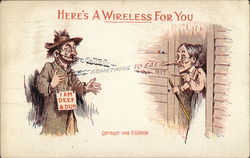 Here's a Wireless for You Hobos Postcard Postcard