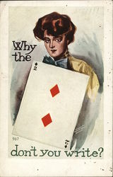 Why the duece don't you write Card Games Postcard Postcard