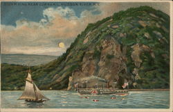 Storm King near Cornwall, Hudson River, NY Riverboats Postcard Postcard