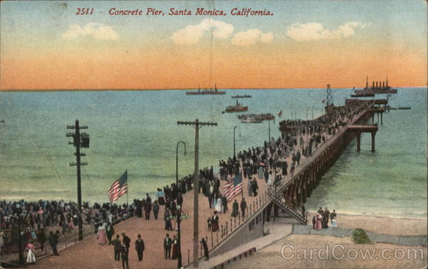Concrete Pier Santa Monica California