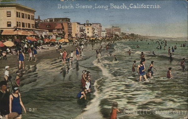 Beach Scene Long Beach California