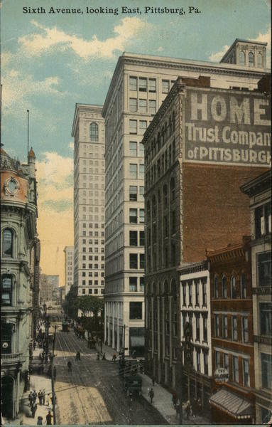 Sixth Avenue Looking East Pittsburgh Pennsylvania