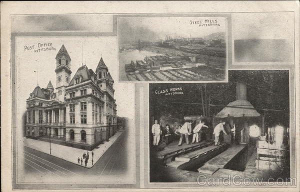 Post Office, Steel Mills and Glass Works Pittsburgh Pennsylvania