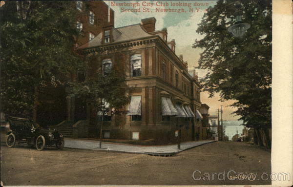 Newburgh City Club looking down Second St. New York
