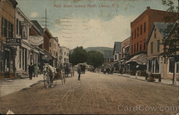 Main Street Looking North Liberty New York