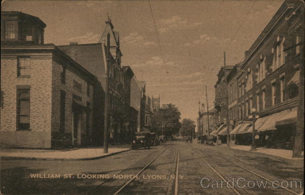 William St. Looking North Lyons New York