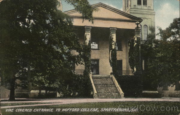 Vine Covered Entrance to Wofford College Spartanburg South Carolina