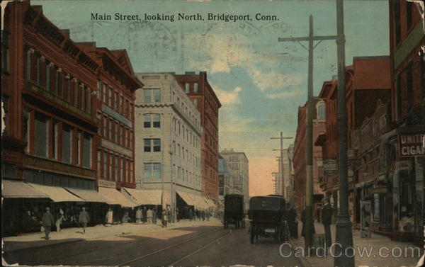 Main Street, Looking North Bridgeport Connecticut