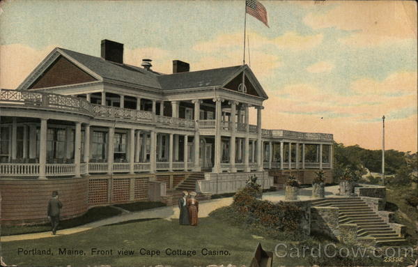 Front view Cape Cottage Casino Portland Maine