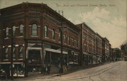 Cor. Main and Elizabeth Streets Postcard