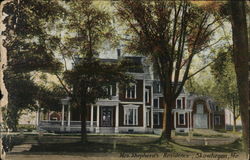 Mrs. Shepherd's Residence Postcard