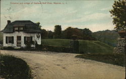 Entrance to Lodge and Oakland Golf Club Bayside, NY Postcard Postcard Postcard