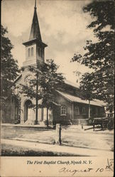 The First Baptist Church Postcard