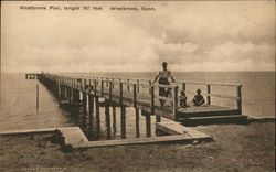 Westbrook Pier, length 767 feet Connecticut Postcard Postcard Postcard