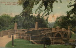 Hoadley Memorial Bridge Hartford, CT Postcard Postcard Postcard