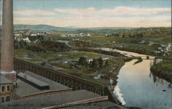 Millinocket Strean from Mill Postcard