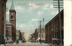 2nd Avenue and 18th St. looking East Birmingham, AL Postcard Postcard Postcard