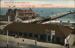 Pleasure Pier Long Beach, CA Postcard Postcard Postcard