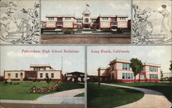 Polytechnic High School Buildings Postcard