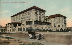 Hotel Virginia from Seashore Long Beach, CA Postcard Postcard Postcard