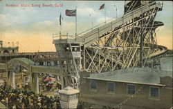 Bamboo Slide Long Beach, CA Postcard Postcard Postcard