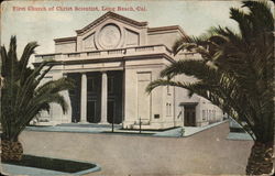 First Church of Christ Scientist Long Beach, CA Postcard Postcard Postcard