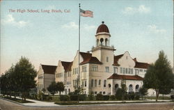 The High School Long Beach, CA Postcard Postcard Postcard