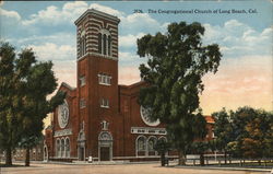 Congregational Church Long Beach, CA Postcard Postcard Postcard