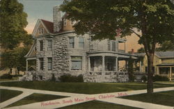Residences, South Main Street Charlotte, MI Postcard Postcard Postcard