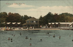 Bathing Eagles Mere, PA Postcard Postcard Postcard