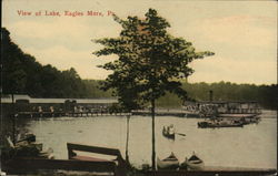 View of Lake Eagles Mere, PA Postcard Postcard Postcard