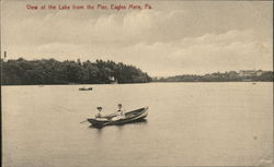 View of the Lake from the Pier Postcard