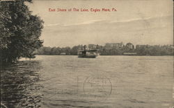 East Shore of The Lake Eagles Mere, PA Postcard Postcard Postcard