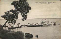 Pier, Girls' Friendly Holiday House Postcard