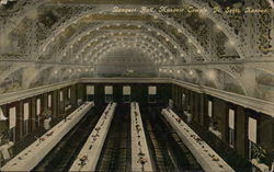 Banquet Hall, Masonic Temple Fort Scott, KS Postcard Postcard Postcard