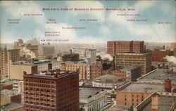 Business District Minneapolis, MN Postcard Postcard Postcard