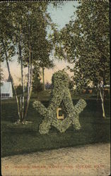 Masonic Emblem, Manito Park Postcard