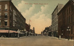 First Avenue North Fargo, ND Postcard Postcard Postcard