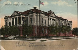 Masonic Temple Guthrie, OK Postcard Postcard Postcard