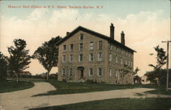 Masonic Hall (Oldest in N.Y. State). Postcard