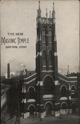 The New Masonic Temple Dayton, OH Postcard Postcard Postcard