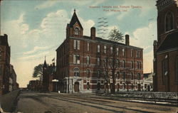 Masonic Temple and Temple Theatre Fort Wayne, IN Postcard Postcard Postcard