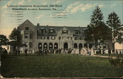 Lutheran Deaconess Motherhood, 2500 Block West North Avenue Baltimore, MD Postcard Postcard Postcard