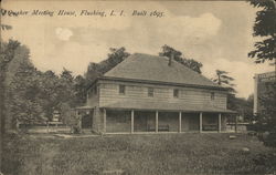 Quaker Meeting House, Built 1695 Postcard