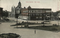 Public Square Troy, OH Postcard Postcard Postcard