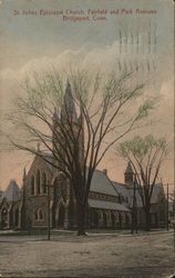 St. Johns Episcopal Church, Fairfield and Park Avenues Bridgeport, CT Postcard Postcard Postcard