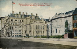 Morgan Memorial & Wardsworth Atheneum & Insurance Buildings Hartford, CT Postcard Postcard Postcard