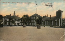 St. Mary's parochial School (French Catholic). Willimantic, CT Postcard Postcard Postcard