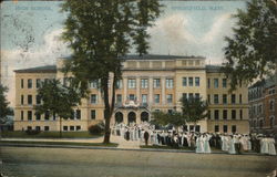 High School Springfield, MA Postcard Postcard Postcard