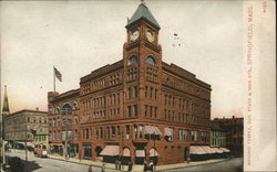 Masonic Temple Springfield, MA Postcard Postcard Postcard